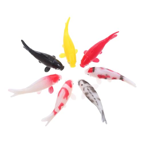 RORPOIR 7 Stück Simulierter Koi-Fisch Fischfiguren Koi-Fisch-Statue Mini Koi Fischfigur Schwimmende Fischschmuck schwimmende goldfischverzierung Feengarten-Goldfisch simulierter Fisch PVC RORPOIR 7 Stück Simulierter Koi-Fisch Fischfiguren Koi-Fisch-Statue Mini Koi Fischfigur Schwimmende Fischschmuck schwimmende goldfischverzierung Feengarten-Goldfisch simulierter Fisch PVC von RORPOIR