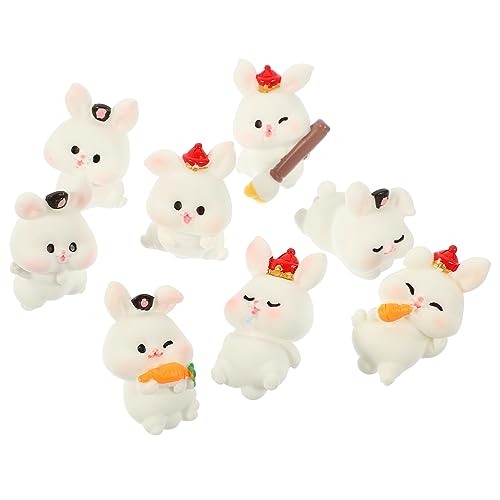 RORPOIR 8st Bücherregal-tierfigur Ausgestopft Wurf Garten Kleine Statuen Hasenkuchen Kaninchenstall Hasen Dekorationen Kaninchenkäfig Puppe Hasen Leckereien Heu Weiß Harz RORPOIR 8st Bücherregal-tierfigur Ausgestopft Wurf Garten Kleine Statuen Hasenkuchen Kaninchenstall Hasen Dekorationen Kaninchenkäfig Puppe Hasen Leckereien Heu Weiß Harz von RORPOIR