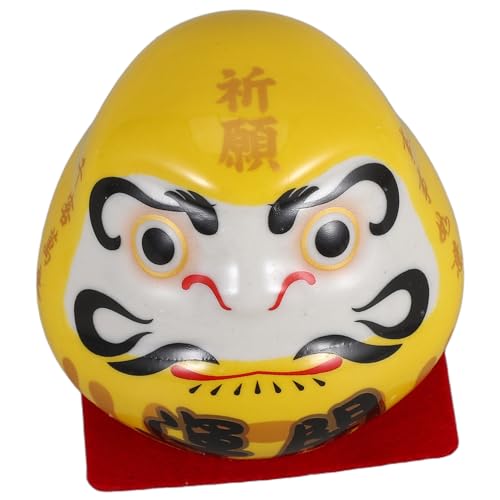 RORPOIR Puppe Aus Keramik Japanische Figur Für Zuhause Traditionelle Japanische Glückskatze Als Ornament Skulptur Für Büro Und Auto Armaturenbrett von RORPOIR