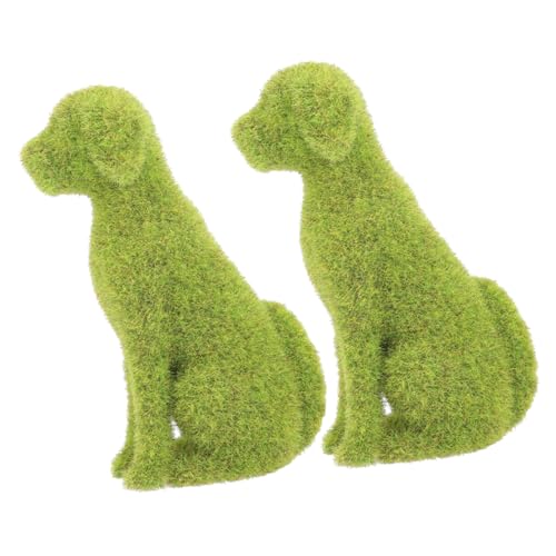 RORPOIR Entzückende 2 Stücke Simulation Hund Statue Beflockung Tier Für Home Office Garten Hof RORPOIR Entzückende 2 Stücke Simulation Hund Statue Beflockung Tier Für Home Office Garten Hof von RORPOIR