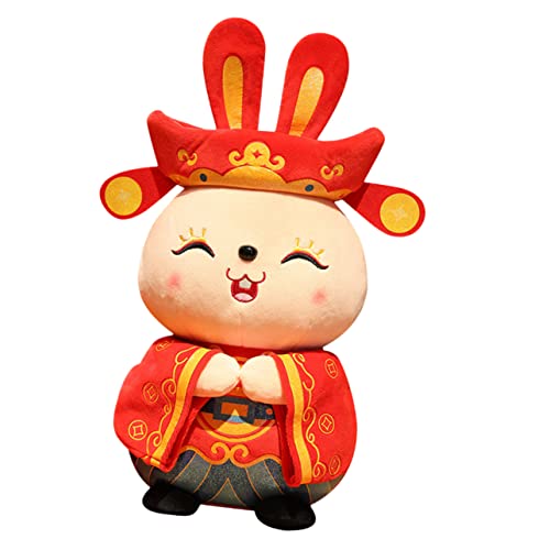 RORPOIR Gefüllte Puppe Maskottchen Spielzeug Tier Stofftier Neujahr 33cm Hautfreundlich RORPOIR Gefüllte Puppe Maskottchen Spielzeug Tier Stofftier Neujahr 33cm Hautfreundlich von RORPOIR