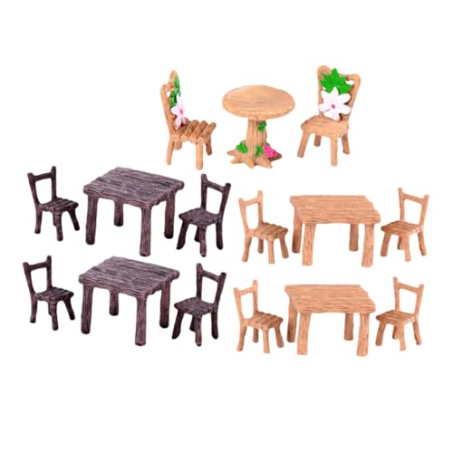 RORPOIR Harz Handwerk Bonsai Ornament Set 5 Packs Miniatur Landschaft Dekorationen von RORPOIR