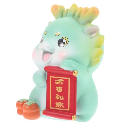 RORPOIR Jahr des Drachen Sternzeichen Drachenfigur Aus Kunstharz Plüschtier Mini-Drache Dekoration Für Den Schreibtisch Zufälliger Stil RORPOIR Jahr des Drachen Sternzeichen Drachenfigur Aus Kunstharz Plüschtier Mini-Drache Dekoration Für Den Schreibtisch Zufälliger Stil von RORPOIR