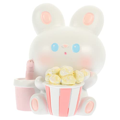 RORPOIR Realistische Kuchen Ornament Harz Bunny Spielzeug Desktop Decor Auto Dekoration Bunny Figurine RORPOIR Realistische Kuchen Ornament Harz Bunny Spielzeug Desktop Decor Auto Dekoration Bunny Figurine von RORPOIR