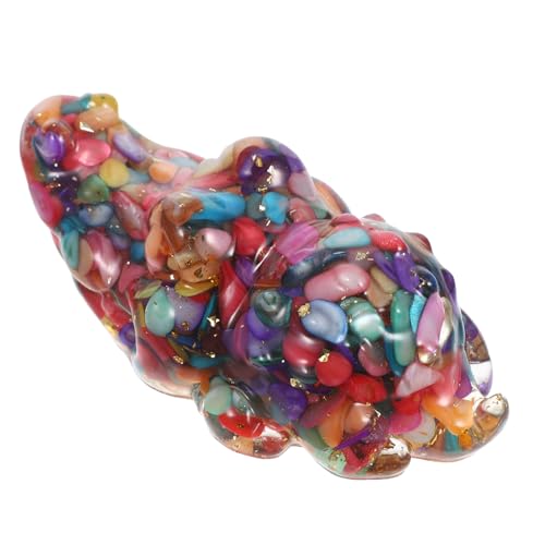 RORPOIR Kristall -Krokodil -Ornamente Krokodil-Skulptur Kristallkrokodilschmuck Krokodilpapiergewichte Kristall -Krokodilstatuen Kristallkrokodilfiguren Krokodilkristallfigur Glas von RORPOIR