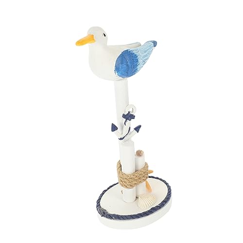 RORPOIR Mittelmeer Strand Decor Figurine Holz Aquarium Dekoration Vogel Statue Für Schreibtisch von RORPOIR
