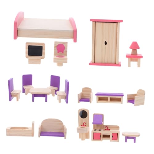 RORPOIR Miniatur Möbelset für DIY Zubehör für Puppenhaus Fördert Kreatives und Soziale Fähigkeiten Geeignet für Rollenspiele RORPOIR Miniatur Möbelset für DIY Zubehör für Puppenhaus Fördert Kreatives und Soziale Fähigkeiten Geeignet für Rollenspiele von RORPOIR