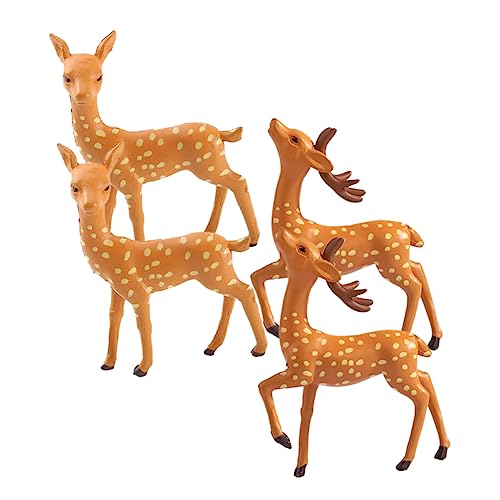 RORPOIR Realistische Hirschfiguren Tierkunst- -Set Hirschmodelle Für Die Inneneinrichtung RORPOIR Realistische Hirschfiguren Tierkunst- -Set Hirschmodelle Für Die Inneneinrichtung von RORPOIR