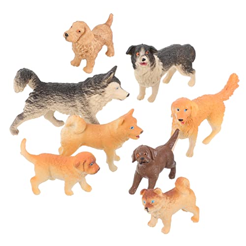 RORPOIR Realistische Mini-hundefiguren 8er-Set Ornamente Für Jungen Und Mädchen Heimdekoration von RORPOIR