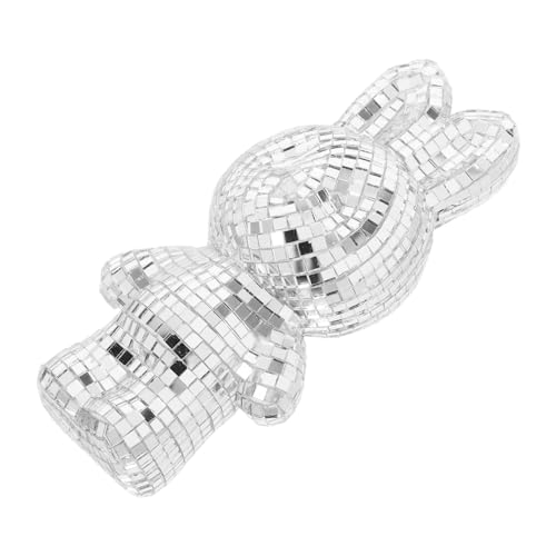 RORPOIR Retro 1970er Bastelset Musik Disco Silber Mosaik Hase Vielseitige Party Deko RORPOIR Retro 1970er Bastelset Musik Disco Silber Mosaik Hase Vielseitige Party Deko von RORPOIR