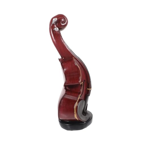 RORPOIR Retro Rote Violinendeko Sparbüchse Realistische Desktop Violinenskulptur Vintage Musikinstrument Modell für Wein Restaurantdekoration Stilvolles Geschenk für Barambiente von RORPOIR