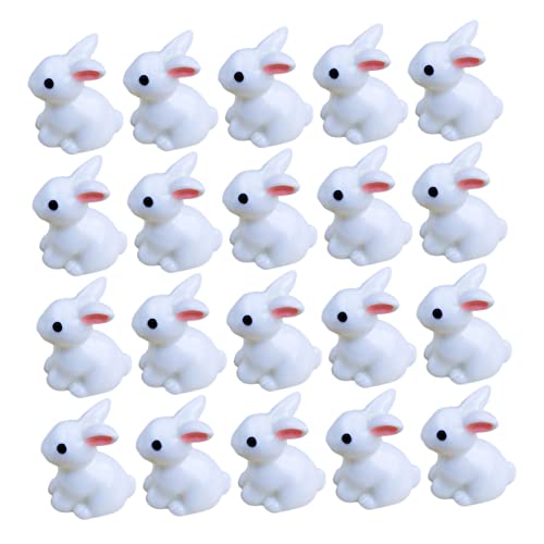 RORPOIR Simulierte Resin Hase Figuren Lebensechte Deko Hasen Modelle Für Osterschmuck Und Tierornamente von RORPOIR