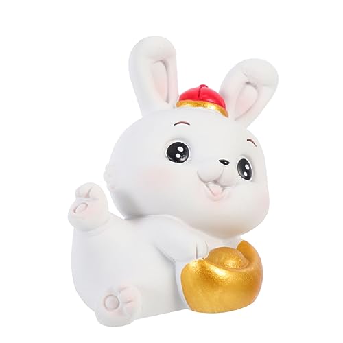 RORPOIR Stofftier Jahr Sternzeichen Figur Statue Harz Bunny Plaque RORPOIR Stofftier Jahr Sternzeichen Figur Statue Harz Bunny Plaque von RORPOIR