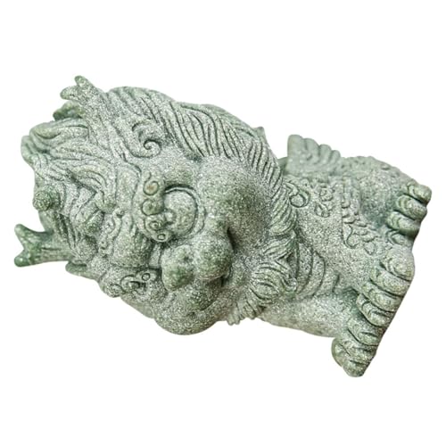 RORPOIR chinesische Wohlstandsstatue Hundedekor Tank Betta-Hängematte Glück bürodeko büro Dekoration Home Dekoration Tierskulptur aus Stein Glücksornament aus Stein Grüner Sandstein RORPOIR chinesische Wohlstandsstatue Hundedekor Tank Betta-Hängematte Glück bürodeko büro Dekoration Home Dekoration Tierskulptur aus Stein Glücksornament aus Stein Grüner Sandstein von RORPOIR