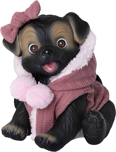 ROSATOYS Puppe, schwarz mit rosa Weste von ROSATOYS