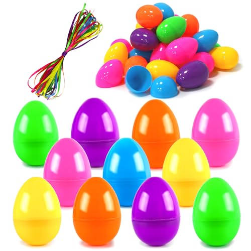 ROSAUI 36x Ostereier Plastik 8,7cm Ostereier zum befüllen Eier zum Befüllen Draußen Bunte Ostereier aus Kunststoff Osterdeko zum Aufhängen ROSAUI 36x Ostereier Plastik 8,7cm Ostereier zum befüllen Eier zum Befüllen Draußen Bunte Ostereier aus Kunststoff Osterdeko zum Aufhängen von ROSAUI