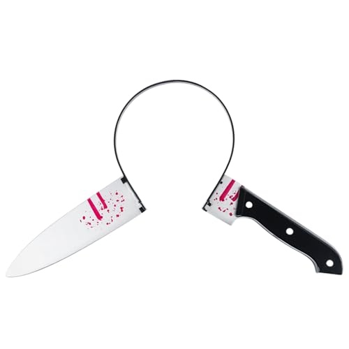 ROSAUI Messer im Kopf, 1X Halloween Haarreif, Halloween Haarschmuck für Damen, Halloween Kostüm Accessoire für Herren bei der Halloween Party ROSAUI Messer im Kopf, 1X Halloween Haarreif, Halloween Haarschmuck für Damen, Halloween Kostüm Accessoire für Herren bei der Halloween Party von ROSAUI