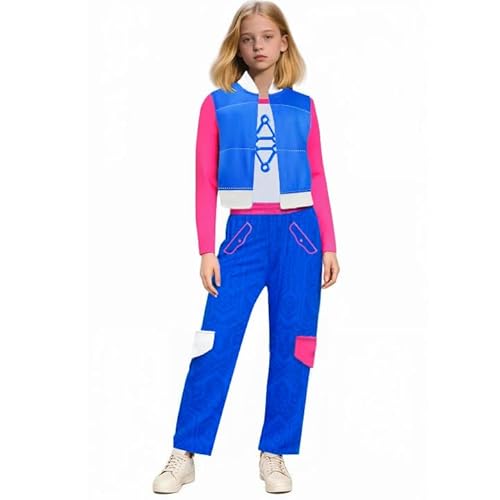 ROSEZUZU Zombies Grils Outfits, 4-teiliges Anzug, Oberteil, Hose und Armband, Verkleidungs-Set ROSEZUZU Zombies Grils Outfits, 4-teiliges Anzug, Oberteil, Hose und Armband, Verkleidungs-Set von ROSEZUZU