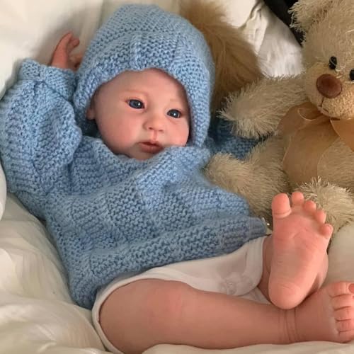ROSHUAN 20 Zoll Blondes Haar Realistische Reborn Babypuppen Schöner Weicher Stoffkörper Echtes Leben Reborn Kleinkind Puppen Lebensechte Neugeborene Babypuppe Spielzeug Für Kinder ROSHUAN 20 Zoll Blondes Haar Realistische Reborn Babypuppen Schöner Weicher Stoffkörper Echtes Leben Reborn Kleinkind Puppen Lebensechte Neugeborene Babypuppe Spielzeug Für Kinder von ROSHUAN