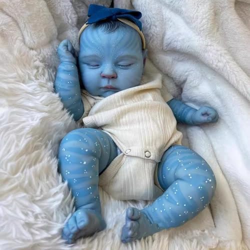 ROSHUAN 20 Zoll Lebensechte Avatar Reborn Baby Puppen Realistische Neugeborene Baby Puppe 3D bemalt Wiedergeboren Babypuppen Geschenke für Kinder ab 3 Jahren ROSHUAN 20 Zoll Lebensechte Avatar Reborn Baby Puppen Realistische Neugeborene Baby Puppe 3D bemalt Wiedergeboren Babypuppen Geschenke für Kinder ab 3 Jahren von ROSHUAN