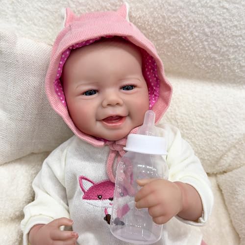 ROSHUAN 20 Zoll Süßes Reborn Babypuppen Lächeln Premie Baby Sanfte Berührung Kuscheliger Körper Geschenkset Realistisch Neugeborene Baby Puppe That Echt Aussehen ROSHUAN 20 Zoll Süßes Reborn Babypuppen Lächeln Premie Baby Sanfte Berührung Kuscheliger Körper Geschenkset Realistisch Neugeborene Baby Puppe That Echt Aussehen von ROSHUAN