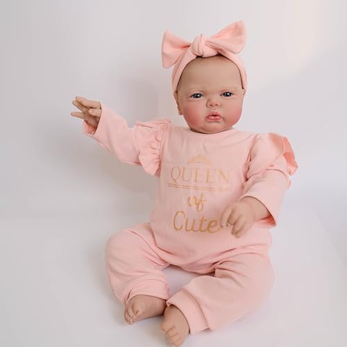 ROSHUAN 61 cm Reborn Kleinkind-Puppen Mädchen Pickle Big Size Realistische Reborn Babypuppen Weicher gewichteter Stoffkörper Lebensechte Kleinkindpuppe, die echte Babypuppe für Kinder ab 3 Jahren ROSHUAN 61 cm Reborn Kleinkind-Puppen Mädchen Pickle Big Size Realistische Reborn Babypuppen Weicher gewichteter Stoffkörper Lebensechte Kleinkindpuppe, die echte Babypuppe für Kinder ab 3 Jahren von ROSHUAN