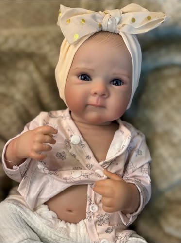 ROSHUAN Anatomisch korrekte Babypuppe, Mädchen, 45,7 cm, Ganzkörper-Silikon-Vinyl, lebensecht wie Reborn, Babypuppen, beschwert, echte Größe, Babys, Neugeborene, Babys, Mädchen, Puppen Spielzeug ROSHUAN Anatomisch korrekte Babypuppe, Mädchen, 45,7 cm, Ganzkörper-Silikon-Vinyl, lebensecht wie Reborn, Babypuppen, beschwert, echte Größe, Babys, Neugeborene, Babys, Mädchen, Puppen Spielzeug von ROSHUAN