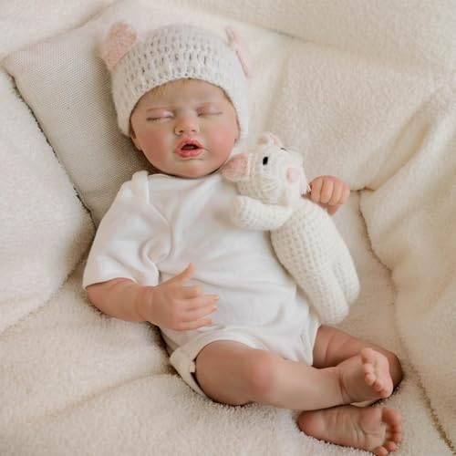 ROSHUAN Leben Wie Wiedergeborene Babypuppen 19 Zoll 48 cm Realistische Babypuppe Die Wie Echtes Leben Aussehende Schlafende Babys Handgemachte Stoffkörper Wiedergeborene Puppen Spielzeug Set ROSHUAN Leben Wie Wiedergeborene Babypuppen 19 Zoll 48 cm Realistische Babypuppe Die Wie Echtes Leben Aussehende Schlafende Babys Handgemachte Stoffkörper Wiedergeborene Puppen Spielzeug Set von ROSHUAN