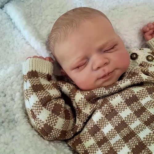 ROSHUAN Life Like Reborn Babypuppen 45,7 cm realistische Neugeborene Babypuppe mit anatomisch korrektem Mädchen gewichtet Vollsilikon Vinyl Real Life Looking Babies Puppen Spielzeug ROSHUAN Life Like Reborn Babypuppen 45,7 cm realistische Neugeborene Babypuppe mit anatomisch korrektem Mädchen gewichtet Vollsilikon Vinyl Real Life Looking Babies Puppen Spielzeug von ROSHUAN