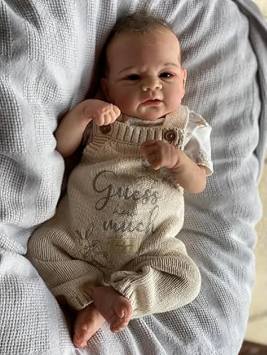 ROSHUAN Real Life Baby Doll Silikon Vollkörper 17 Zoll 45 cm Vollsilikon Vinyl Leben Wie Reborn Baby Dolls Gewichtet Realistische Neugeborene Frühgeborenen Babys Augen Offen Für Kinder 3+ ROSHUAN Real Life Baby Doll Silikon Vollkörper 17 Zoll 45 cm Vollsilikon Vinyl Leben Wie Reborn Baby Dolls Gewichtet Realistische Neugeborene Frühgeborenen Babys Augen Offen Für Kinder 3+ von ROSHUAN