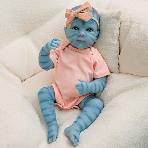ROSHUAN Real Life Reborn Baby Puppen Avatar 18 Zoll 48 cm Realistische Avatar Puppen, Die Echt Aussehen Lebensechte Neugeborene Bebe Stoff Körper Gewichtet Echt Aussehende Babys Spielzeug Geschenke ROSHUAN Real Life Reborn Baby Puppen Avatar 18 Zoll 48 cm Realistische Avatar Puppen, Die Echt Aussehen Lebensechte Neugeborene Bebe Stoff Körper Gewichtet Echt Aussehende Babys Spielzeug Geschenke von ROSHUAN