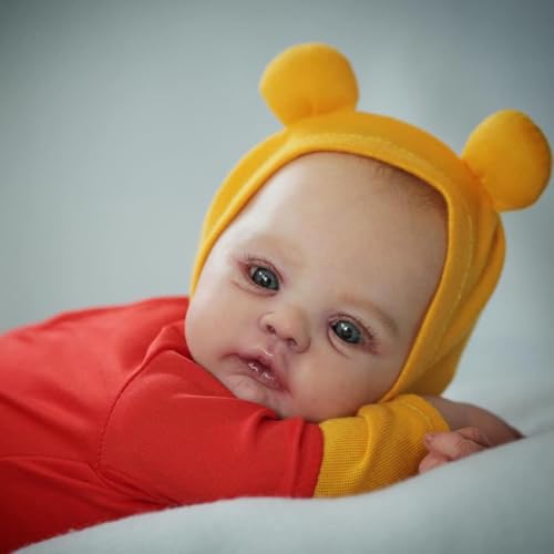 ROSHUAN Real Life Reborn Babypuppe Silikon Ganzkörper Vinyl 19 Zoll Realistische Babypuppen Mädchen Lebensechte Neugeborene Puppe, die wie ein echtes Baby Spielzeug für 3 Jahre alte Kinder aussehen ROSHUAN Real Life Reborn Babypuppe Silikon Ganzkörper Vinyl 19 Zoll Realistische Babypuppen Mädchen Lebensechte Neugeborene Puppe, die wie ein echtes Baby Spielzeug für 3 Jahre alte Kinder aussehen von ROSHUAN