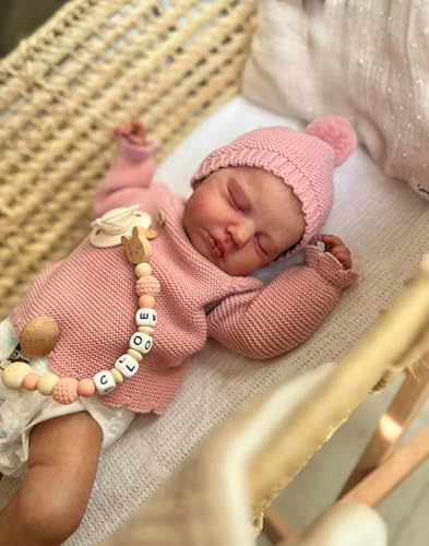 ROSHUAN Realistisch aussehende Babypuppe, Mädchen, 50,8 cm, Silikon, beschwert, lebensecht wie wiedergeborene Babypuppen, die echt aussehen wie neugeborene Babypuppen, mit Fütterungsspielzeug für ROSHUAN Realistisch aussehende Babypuppe, Mädchen, 50,8 cm, Silikon, beschwert, lebensecht wie wiedergeborene Babypuppen, die echt aussehen wie neugeborene Babypuppen, mit Fütterungsspielzeug für von ROSHUAN