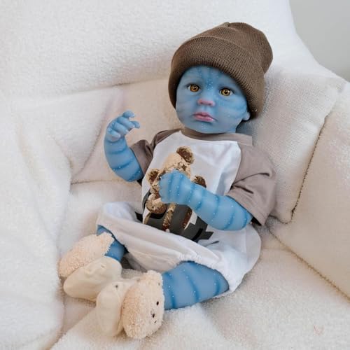 ROSHUAN Realistische Avatar Reborn Babypuppen Silikon Ganzkörper Vinyl - 50,8 cm Real Life Baby Puppen Mädchen Anatomisch Korrekt Die Echte Neugeborene Babys Avatar Puppe Für Kinder ROSHUAN Realistische Avatar Reborn Babypuppen Silikon Ganzkörper Vinyl - 50,8 cm Real Life Baby Puppen Mädchen Anatomisch Korrekt Die Echte Neugeborene Babys Avatar Puppe Für Kinder von ROSHUAN