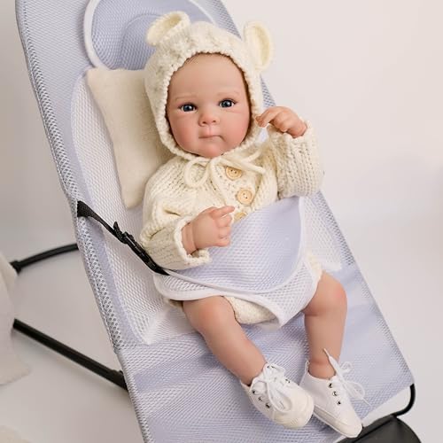 ROSHUAN Realistische Baby Puppen 18 Zoll 48 cm Echte Lebensechte Babys Mädchen Reborn Baby Puppen Silikon Ganzkörper Anatomisch Korrektes Baby Mädchen Wasserdicht Neugeborenes Baby Puppen Spielzeug ROSHUAN Realistische Baby Puppen 18 Zoll 48 cm Echte Lebensechte Babys Mädchen Reborn Baby Puppen Silikon Ganzkörper Anatomisch Korrektes Baby Mädchen Wasserdicht Neugeborenes Baby Puppen Spielzeug von ROSHUAN