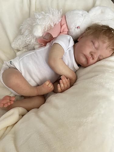 ROSHUAN Realistische Babypuppen 19 Zoll 48 cm Reborn Babypuppen Silikon Ganzkörper Anatomisch Korrekt Soft Real Life Baby Doll Mit Kleidung Set von ROSHUAN