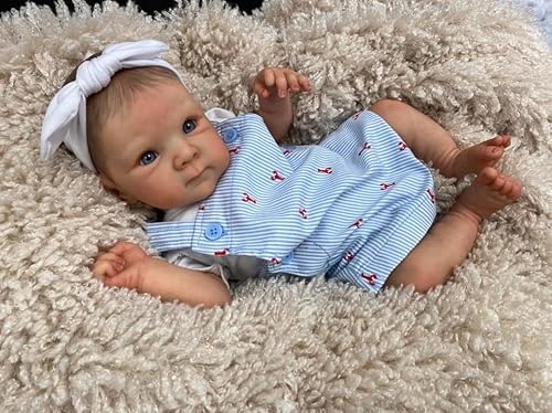 ROSHUAN Realistische Reborn Baby Puppen Junge 18 Zoll 48 cm Lebensecht Reborn Anatomisch Korrekt Baby Junge Mit Ganzkörper Silikon Vinyl Gewichtet Neugeborenen Puppen Spielzeug ROSHUAN Realistische Reborn Baby Puppen Junge 18 Zoll 48 cm Lebensecht Reborn Anatomisch Korrekt Baby Junge Mit Ganzkörper Silikon Vinyl Gewichtet Neugeborenen Puppen Spielzeug von ROSHUAN