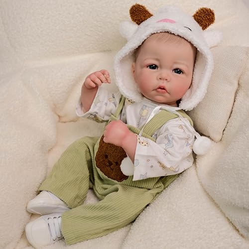 ROSHUAN Realistische Reborn Baby Puppen Mädchen Augen Offen 20 Zoll 50 cm Silikon Vollkörper Vinyl Babys Die Echt Aussehen Neugeborenes Anatomisch Korrekt Mädchen Reborn Puppen Kleinkind Spielzeug ROSHUAN Realistische Reborn Baby Puppen Mädchen Augen Offen 20 Zoll 50 cm Silikon Vollkörper Vinyl Babys Die Echt Aussehen Neugeborenes Anatomisch Korrekt Mädchen Reborn Puppen Kleinkind Spielzeug von ROSHUAN