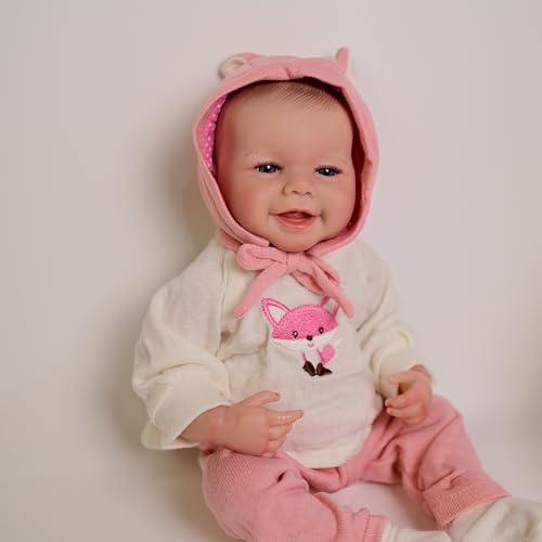 ROSHUAN Realistische Reborn Babypuppe Silikon Ganzkörper 20 Zoll Real Life Neugeborene Babypuppen mit anatomisch korrektem Mädchen, die echt lebensecht aussehen Babies Puppe Spielzeug für Kinder ROSHUAN Realistische Reborn Babypuppe Silikon Ganzkörper 20 Zoll Real Life Neugeborene Babypuppen mit anatomisch korrektem Mädchen, die echt lebensecht aussehen Babies Puppe Spielzeug für Kinder von ROSHUAN