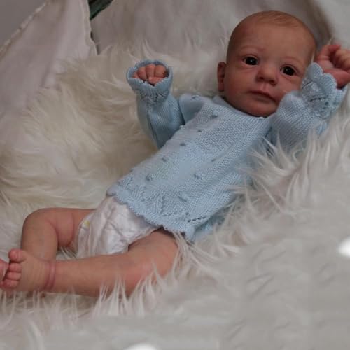 ROSHUAN Realistische Reborn-Babypuppen – 48,3 cm, lebensechte Neugeborenen-Puppen, Mädchen, handgefertigt, echtes Leben, Frühchenbabys, Puppen, weiches Tuch, Körper, Geschenke, Spielzeug für Kinder ab ROSHUAN Realistische Reborn-Babypuppen – 48,3 cm, lebensechte Neugeborenen-Puppen, Mädchen, handgefertigt, echtes Leben, Frühchenbabys, Puppen, weiches Tuch, Körper, Geschenke, Spielzeug für Kinder ab von ROSHUAN