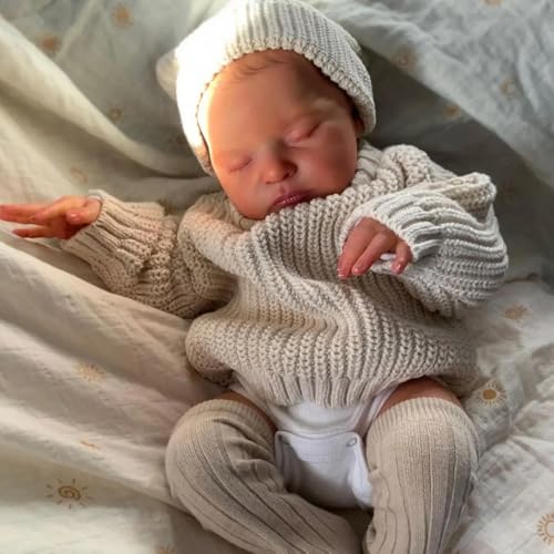 ROSHUAN Realistische Reborn Babypuppen Vollsilikon Körper 20 Zoll Lebensechte Neugeborenen Babypuppe Anatomisch Korrekt Mädchen Echtes Leben Die Aussehen Wie Echtes Baby Puppen ROSHUAN Realistische Reborn Babypuppen Vollsilikon Körper 20 Zoll Lebensechte Neugeborenen Babypuppe Anatomisch Korrekt Mädchen Echtes Leben Die Aussehen Wie Echtes Baby Puppen von ROSHUAN