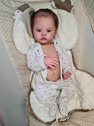 ROSHUAN Realistische Reborn Babypuppen Wiese 45.7 cm 48cm Realistische Mädchen Augen Offen Lebensecht Anatomisch Korrekt Babypuppe Silikon Ganzkörper Waschbar Echt Aussehende Baby Mädchen Puppen ROSHUAN Realistische Reborn Babypuppen Wiese 45.7 cm 48cm Realistische Mädchen Augen Offen Lebensecht Anatomisch Korrekt Babypuppe Silikon Ganzkörper Waschbar Echt Aussehende Baby Mädchen Puppen von ROSHUAN