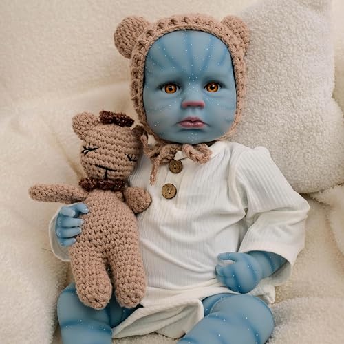 ROSHUAN Reborn Avatar Babypuppen aus Silikon, Ganzkörper-Vinyl, 50,8 cm, realistische Babypuppen, Mädchen, die aus echtem Silikon aussehen, lebensechte Avatar-Puppe, Spielzeug für Kinder ab 3 Jahren ROSHUAN Reborn Avatar Babypuppen aus Silikon, Ganzkörper-Vinyl, 50,8 cm, realistische Babypuppen, Mädchen, die aus echtem Silikon aussehen, lebensechte Avatar-Puppe, Spielzeug für Kinder ab 3 Jahren von ROSHUAN