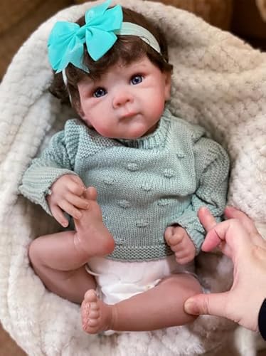 ROSHUAN Reborn Baby Dolls Bettie 45,7 cm Ganzkörper-Silikon-Vinyl Realistische Neugeborene Baby Mädchen Real Life Doll That Look Real Looking Reborn Girl Dolls Toy Set ROSHUAN Reborn Baby Dolls Bettie 45,7 cm Ganzkörper-Silikon-Vinyl Realistische Neugeborene Baby Mädchen Real Life Doll That Look Real Looking Reborn Girl Dolls Toy Set von ROSHUAN
