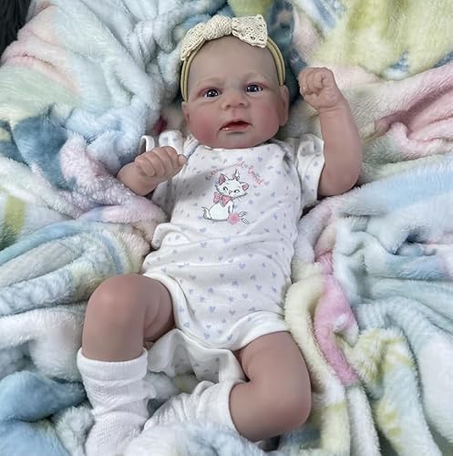 ROSHUAN Reborn-Baby-Puppen 17 Zoll 45 cm Realistische Neugeborene Frühgeborene Augen Offen Silikon Ganzkörper-Baby-Puppen, Die Echt Aussehen Wie Reborn-Puppen Kinder Geschenke ROSHUAN Reborn-Baby-Puppen 17 Zoll 45 cm Realistische Neugeborene Frühgeborene Augen Offen Silikon Ganzkörper-Baby-Puppen, Die Echt Aussehen Wie Reborn-Puppen Kinder Geschenke von ROSHUAN