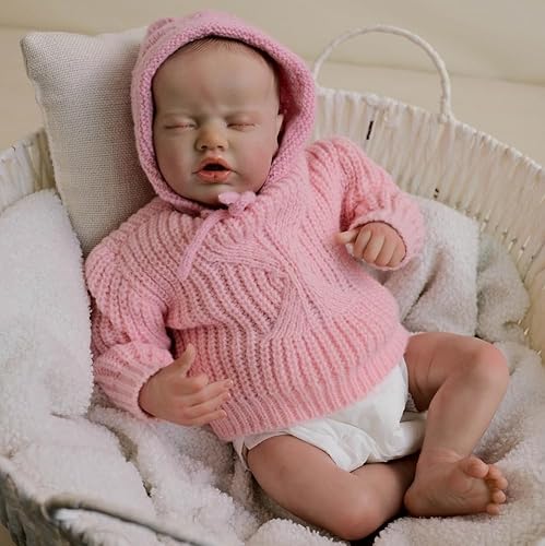 ROSHUAN Reborn-Baby-Puppen Mädchen 19 Zoll 48 cm Weiche Lebensechte Baby-Puppe, Die Echtes Leben Aussehen Posable Babys Gewichtet Realistisch Aussehende Neugeborene Puppen Kinder Geschenke ROSHUAN Reborn-Baby-Puppen Mädchen 19 Zoll 48 cm Weiche Lebensechte Baby-Puppe, Die Echtes Leben Aussehen Posable Babys Gewichtet Realistisch Aussehende Neugeborene Puppen Kinder Geschenke von ROSHUAN