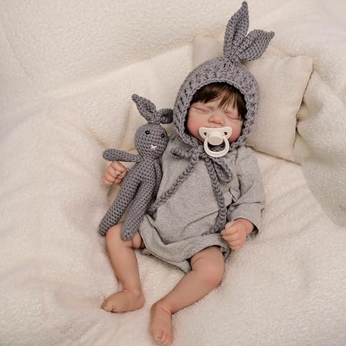 ROSHUAN Reborn Baby Puppen Realistisch 18 Zoll 48 cm Silikon-Baby-Puppen Die Wie Das Echte Leben Aussehen Frühchen Puppe Weich Gewichtet Realistisch Neugeborenes Baby Mädchen Puppen Spielzeug ROSHUAN Reborn Baby Puppen Realistisch 18 Zoll 48 cm Silikon-Baby-Puppen Die Wie Das Echte Leben Aussehen Frühchen Puppe Weich Gewichtet Realistisch Neugeborenes Baby Mädchen Puppen Spielzeug von ROSHUAN