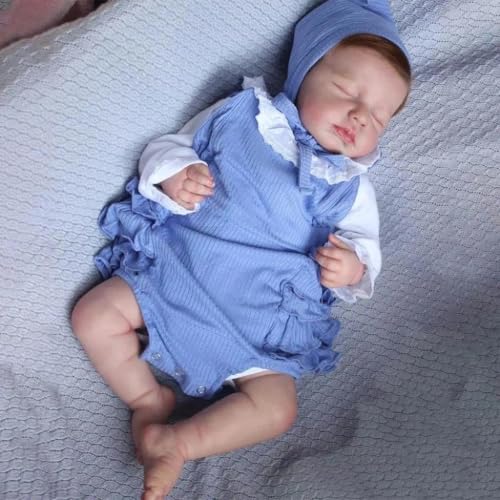 ROSHUAN Reborn Baby Puppen Silikon Ganzkörper 50 cm Realistisch Anatomisch Korrekt Mädchen Weicher Körper Real Life Baby Mädchen Das Aussehen Echt Aussehende Neugeborene Bebe Gewichtete Reborn Puppen ROSHUAN Reborn Baby Puppen Silikon Ganzkörper 50 cm Realistisch Anatomisch Korrekt Mädchen Weicher Körper Real Life Baby Mädchen Das Aussehen Echt Aussehende Neugeborene Bebe Gewichtete Reborn Puppen von ROSHUAN