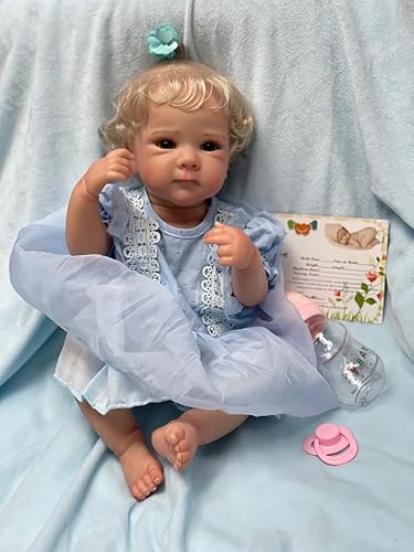 ROSHUAN Reborn Babypuppe Silikon Ganzkörper Mädchen 45,7 cm lebensechte Babypuppe Ganzkörper Vinylkörper Leben wie Reborn Girl Puppen beweglich anatomisch korrekt Neugeborene Babys ROSHUAN Reborn Babypuppe Silikon Ganzkörper Mädchen 45,7 cm lebensechte Babypuppe Ganzkörper Vinylkörper Leben wie Reborn Girl Puppen beweglich anatomisch korrekt Neugeborene Babys von ROSHUAN