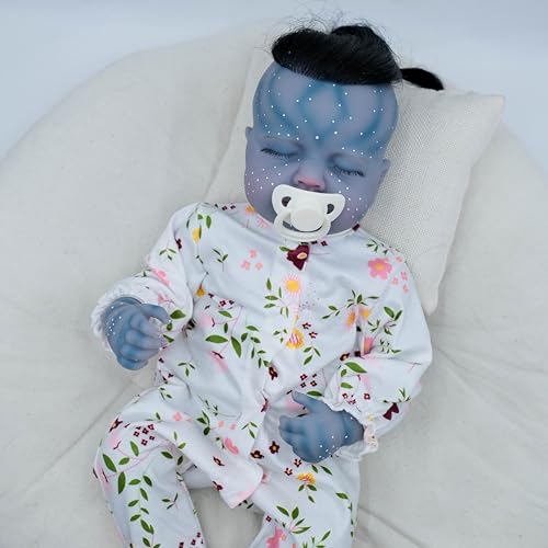 ROSHUAN Reborn Babypuppen 20 Zoll lebensechte Neugeborene Babypuppe Avatar zum Schlafen,3D-Farbe,weiche Haut, neugeborener weicher Stoffkörper,wie EIN echtes Baby von ROSHUAN